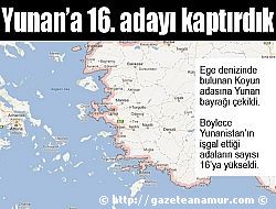 Yunan'a 16. aday� kapt�rd�k